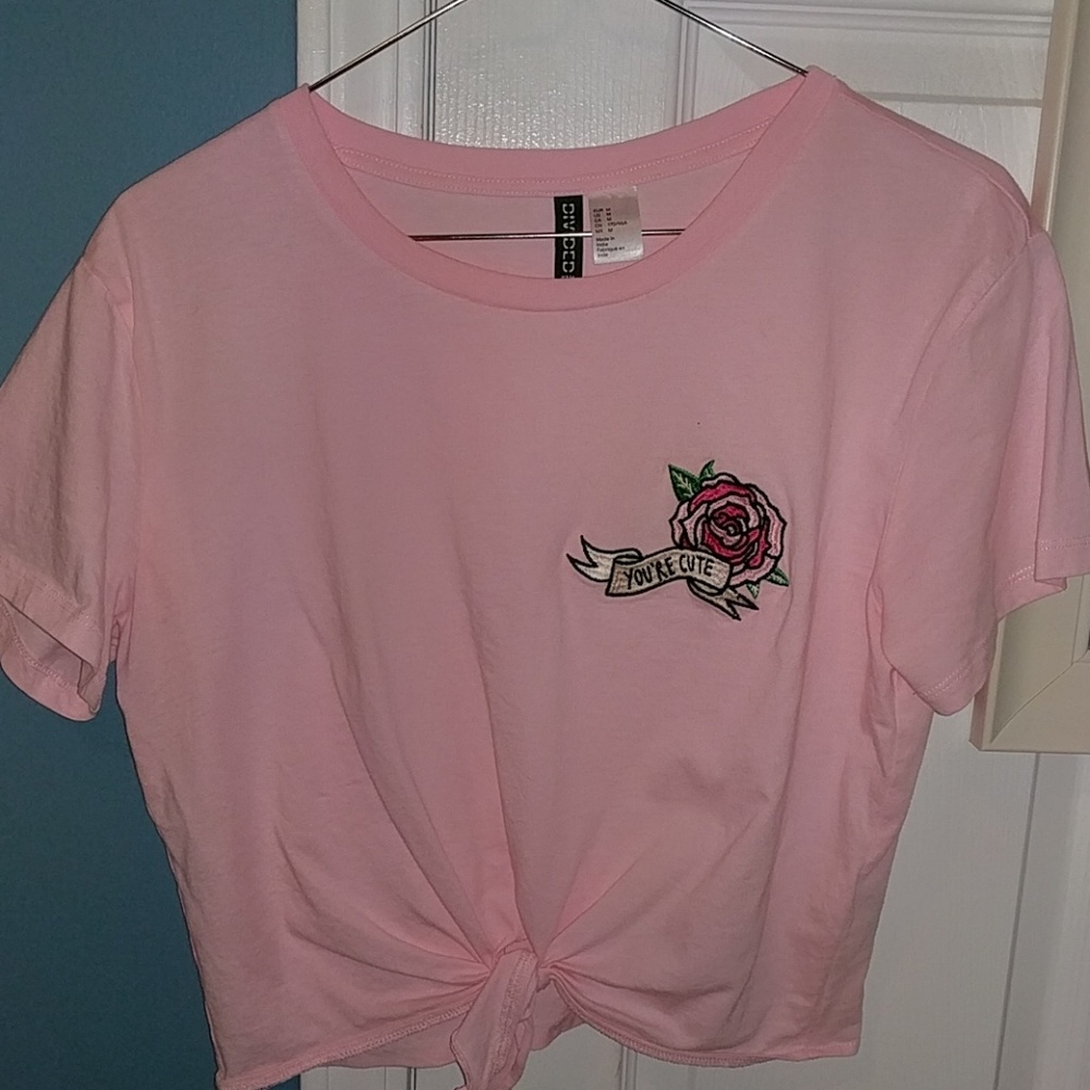 H&M tie-front top
